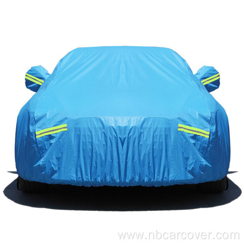 soft polyester fabric full-size car cover automobile